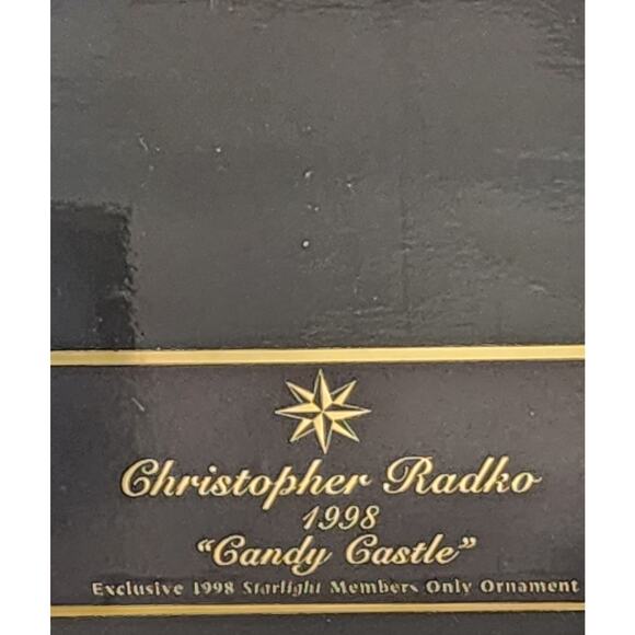 Retired, Vintage Christopher Radko "Candy Castle" Ornament 1998 #98-SP-36 - Picture 3 of 10